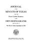Thumbnail image of item number 1 in: 'Journal of the Senate of Texas being the First Called Session of the Forty-Fourth Legislature'.