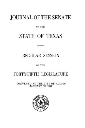 Journal of the Senate of  the State of Texas, Regular Session of the Forty-Fifth Legislature
