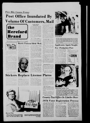 The Hereford Brand (Hereford, Tex.), Vol. 75, No. 1, Ed. 1 Thursday, January 1, 1976