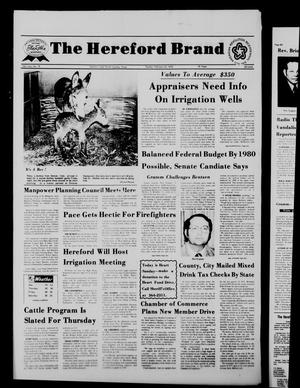 Primary view of object titled 'The Hereford Brand (Hereford, Tex.), Vol. 75, No. 16, Ed. 1 Sunday, February 22, 1976'.