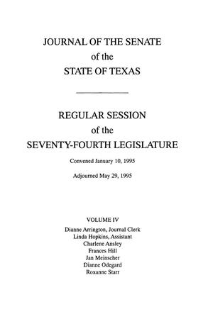 Journal of the Senate of Texas, Regular Session of the Seventy-Fourth Legislature, Volume 4