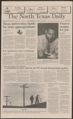 The North Texas Daily (Denton, Tex.), Vol. 75, No. 53, Ed. 1 Thursday, December 3, 1992
