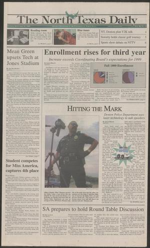 The North Texas Daily (Denton, Tex.), Vol. 84, No. 13, Ed. 1 Tuesday, September 21, 1999