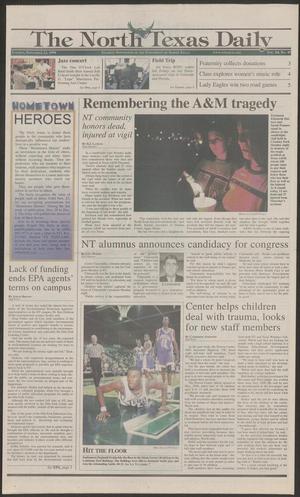 The North Texas Daily (Denton, Tex.), Vol. 84, No. 49, Ed. 1 Tuesday, November 23, 1999