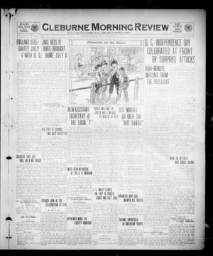 Primary view of object titled 'Cleburne Morning Review (Cleburne, Tex.), Ed. 1 Friday, July 5, 1918'.