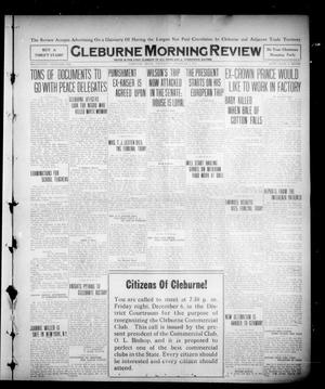 Cleburne Morning Review (Cleburne, Tex.), Ed. 1 Wednesday, December 4, 1918
