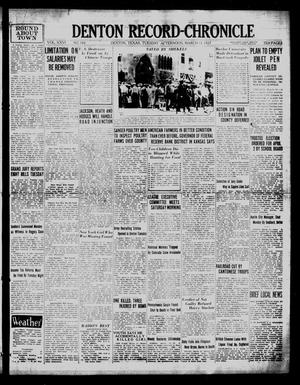 Denton Record-Chronicle (Denton, Tex.), Vol. 26, No. 182, Ed. 1 Tuesday, March 15, 1927