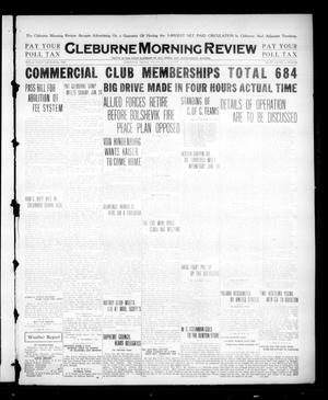 Cleburne Morning Review (Cleburne, Tex.), Ed. 1 Thursday, January 30, 1919