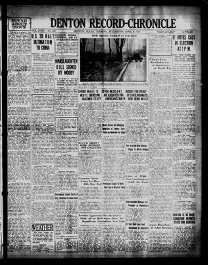 Denton Record-Chronicle (Denton, Tex.), Vol. 26, No. 200, Ed. 1 Tuesday, April 5, 1927