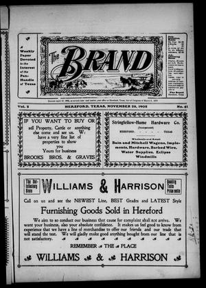The Brand (Hereford, Tex.), Vol. 2, No. 41, Ed. 1 Friday, November 28, 1902