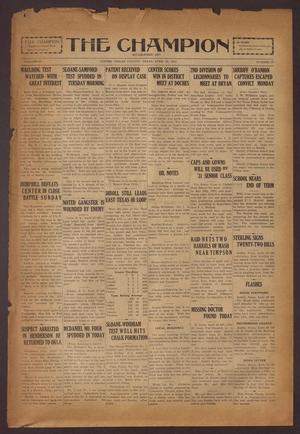 The Champion (Center, Tex.), Vol. 54, No. 17, Ed. 1 Wednesday, April 29, 1931