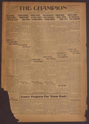 The Champion (Center, Tex.), Vol. 54, No. 48, Ed. 1 Wednesday, December 2, 1931