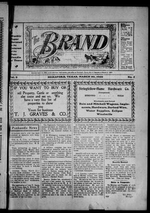 The Brand (Hereford, Tex.), Vol. 3, No. 5, Ed. 1 Friday, March 20, 1903