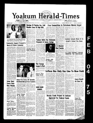 Yoakum Herald-Times (Yoakum, Tex.), Vol. 74, No. 10, Ed. 1 Tuesday, February 4, 1975