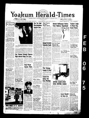 Yoakum Herald-Times (Yoakum, Tex.), Vol. 74, No. 11, Ed. 1 Thursday, February 6, 1975
