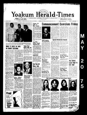 Yoakum Herald-Times (Yoakum, Tex.), Vol. 73, No. 40, Ed. 1 Tuesday, May 20, 1975