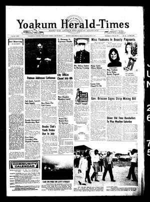 Yoakum Herald-Times (Yoakum, Tex.), Vol. 73, No. 50, Ed. 1 Thursday, June 26, 1975