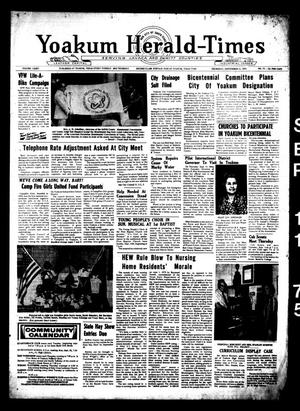 Yoakum Herald-Times (Yoakum, Tex.), Vol. 74, No. 72, Ed. 1 Thursday, September 11, 1975