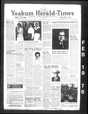 Yoakum Herald-Times (Yoakum, Tex.), Vol. 73, No. 14, Ed. 1 Thursday, February 19, 1976