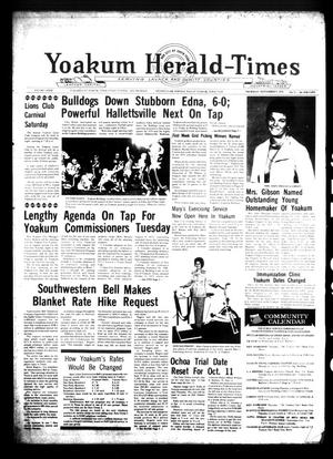 Yoakum Herald-Times (Yoakum, Tex.), Vol. 73, No. 71, Ed. 1 Thursday, September 9, 1976