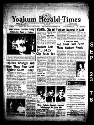 Yoakum Herald-Times (Yoakum, Tex.), Vol. 73, No. 75, Ed. 1 Thursday, September 23, 1976