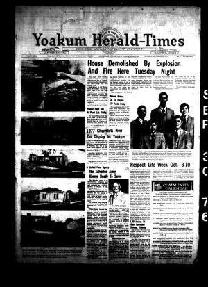 Yoakum Herald-Times (Yoakum, Tex.), Vol. 73, No. 77, Ed. 1 Thursday, September 30, 1976