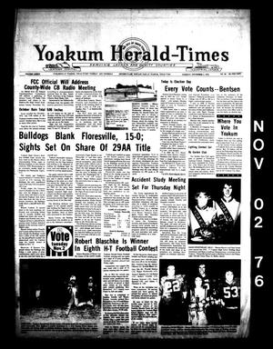 Yoakum Herald-Times (Yoakum, Tex.), Vol. 84, No. 86, Ed. 1 Tuesday, November 2, 1976