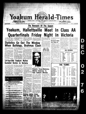 Yoakum Herald-Times (Yoakum, Tex.), Vol. 84, No. 95, Ed. 1 Thursday, December 2, 1976