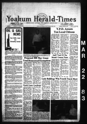 Yoakum Herald-Times (Yoakum, Tex.), Vol. 91, No. 23, Ed. 1 Tuesday, March 22, 1983