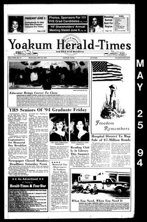 Primary view of object titled 'Yoakum Herald-Times and Four Star Reporter (Yoakum, Tex.), Vol. 102, No. 21, Ed. 1 Wednesday, May 25, 1994'.