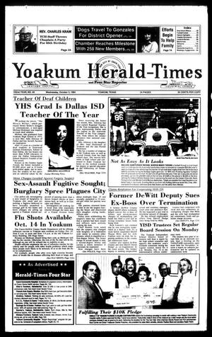 Primary view of object titled 'Yoakum Herald-Times and Four Star Reporter (Yoakum, Tex.), Vol. 102, No. 40, Ed. 1 Wednesday, October 5, 1994'.
