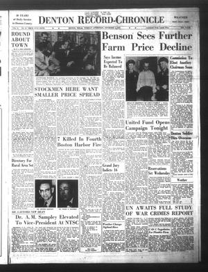 Primary view of object titled 'Denton Record-Chronicle (Denton, Tex.), Vol. 51, No. 81, Ed. 1 Tuesday, November 3, 1953'.
