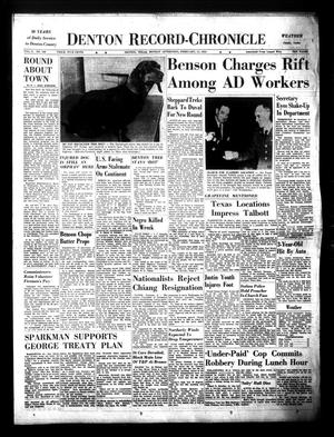 Denton Record-Chronicle (Denton, Tex.), Vol. 51, No. 169, Ed. 1 Monday, February 15, 1954