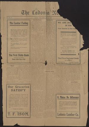 Primary view of object titled 'The Ladonia News. (Ladonia, Tex.), Vol. 37, Ed. 1 Friday, June 20, 1919'.