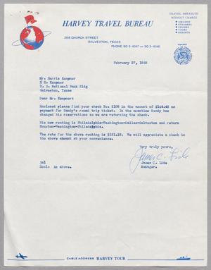 [Letter James C. Lide to Harris L. Kempner, February 27, 1959]