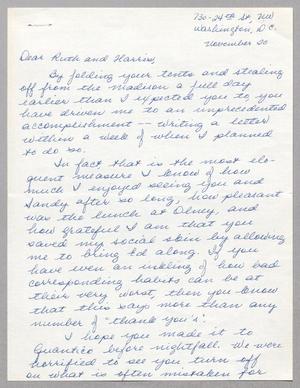 [Letter from Ann Oppenheimer to Ruth and Harris Kempner, November 20, 1965]