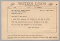 Primary view of [Telegram from Ruth and Harris L. Kempner to Mr. and Mrs. Edward Marcus, July 17, 1965]