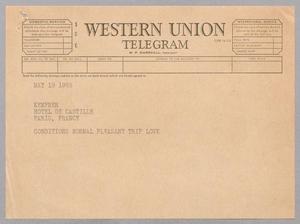 [Telegram to Kempner, May 19, 1965]