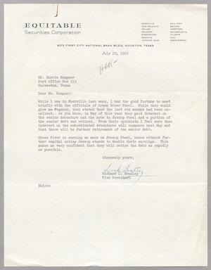 [Letter from Richard L. Bradley to Harris L. Kempner, July 12, 1965]