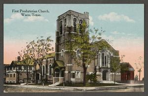 [Postcard of First Presbyterian Church in Waco #2]