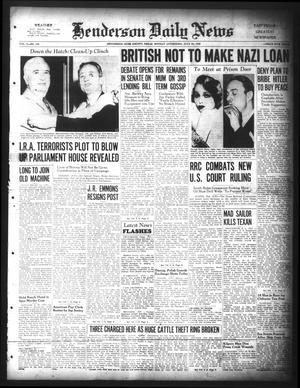 Henderson Daily News (Henderson, Tex.), Vol. 9, No. 109, Ed. 1 Monday, July 24, 1939