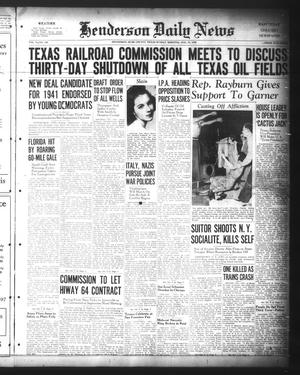 Henderson Daily News (Henderson, Tex.), Vol. 9, No. 126, Ed. 1 Sunday, August 13, 1939