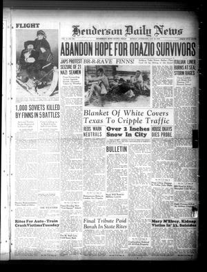 Henderson Daily News (Henderson, Tex.), Vol. 9, No. 264, Ed. 1 Monday, January 22, 1940