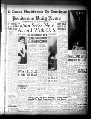 Henderson Daily News (Henderson, Tex.), Vol. 9, No. 267, Ed. 1 Thursday, January 25, 1940