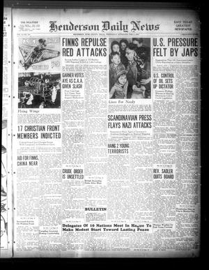 Henderson Daily News (Henderson, Tex.), Vol. 9, No. 278, Ed. 1 Wednesday, February 7, 1940