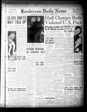 Henderson Daily News (Henderson, Tex.), Vol. 9, No. 279, Ed. 1 Thursday, February 8, 1940
