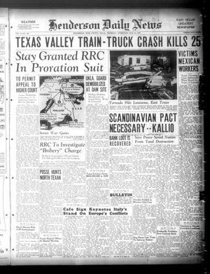 Henderson Daily News (Henderson, Tex.), Vol. 9, No. 309, Ed. 1 Thursday, March 14, 1940
