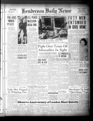 Henderson Daily News (Henderson, Tex.), Vol. 9, No. 311, Ed. 1 Sunday, March 17, 1940