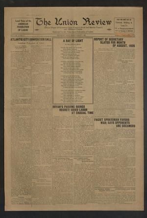 The Union Review (Galveston, Tex.), Vol. 7, No. 13, Ed. 1 Friday, August 7, 1925