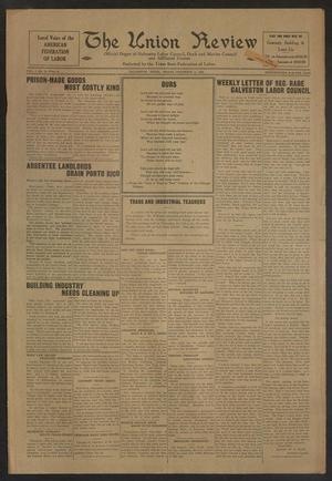 The Union Review (Galveston, Tex.), Vol. 7, No. 31, Ed. 1 Friday, December 11, 1925